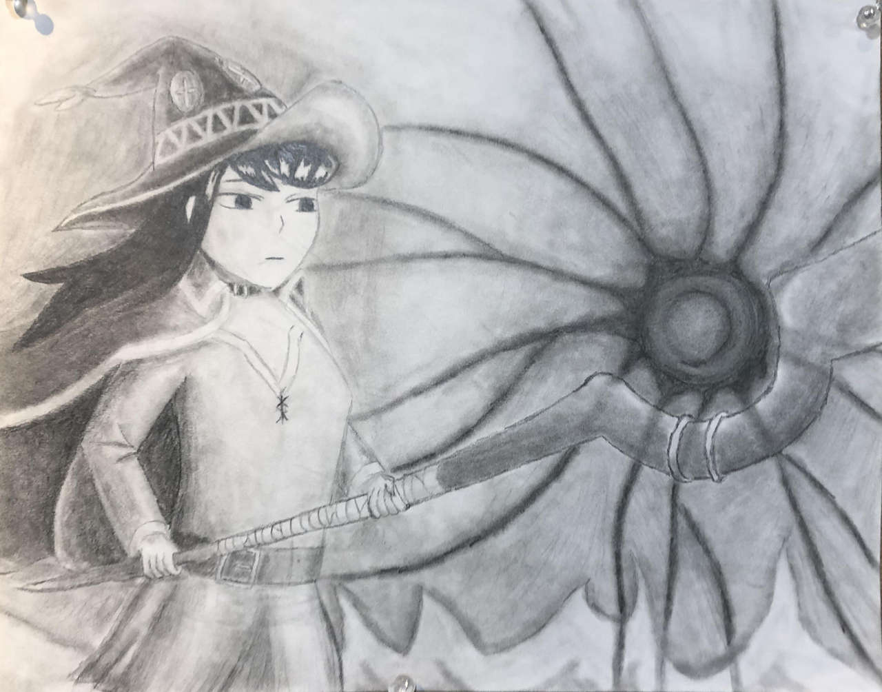 My Final Product Of Komi San Cosplaying Megumin For A Project In Art Clas