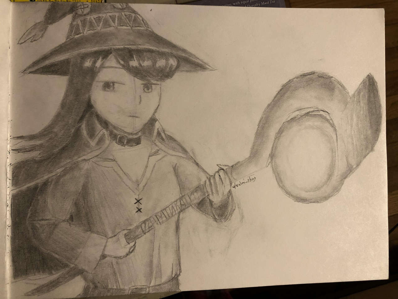 My Rough Draft Of Komi San Cosplaying Megumin For A Project In Art Clas