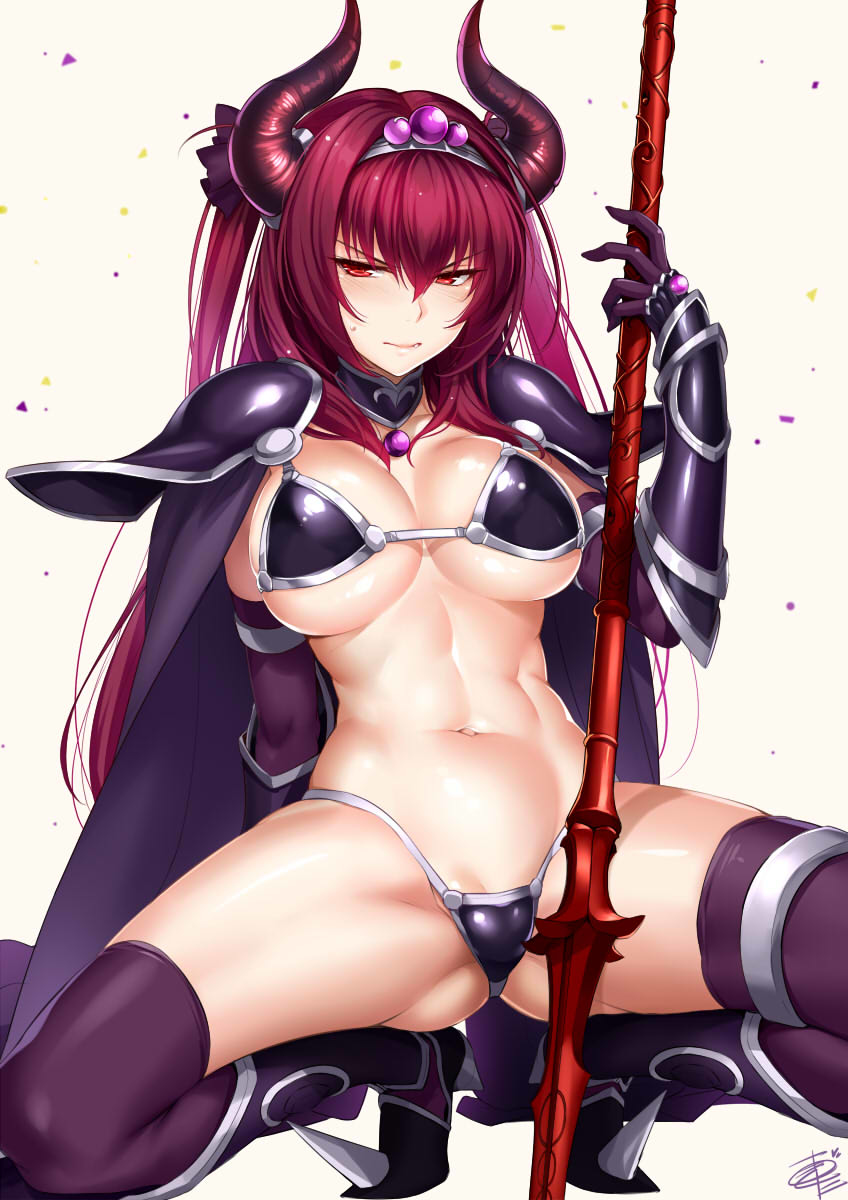 Scathach Cosplaying Elizabeth Fate Grand Orde