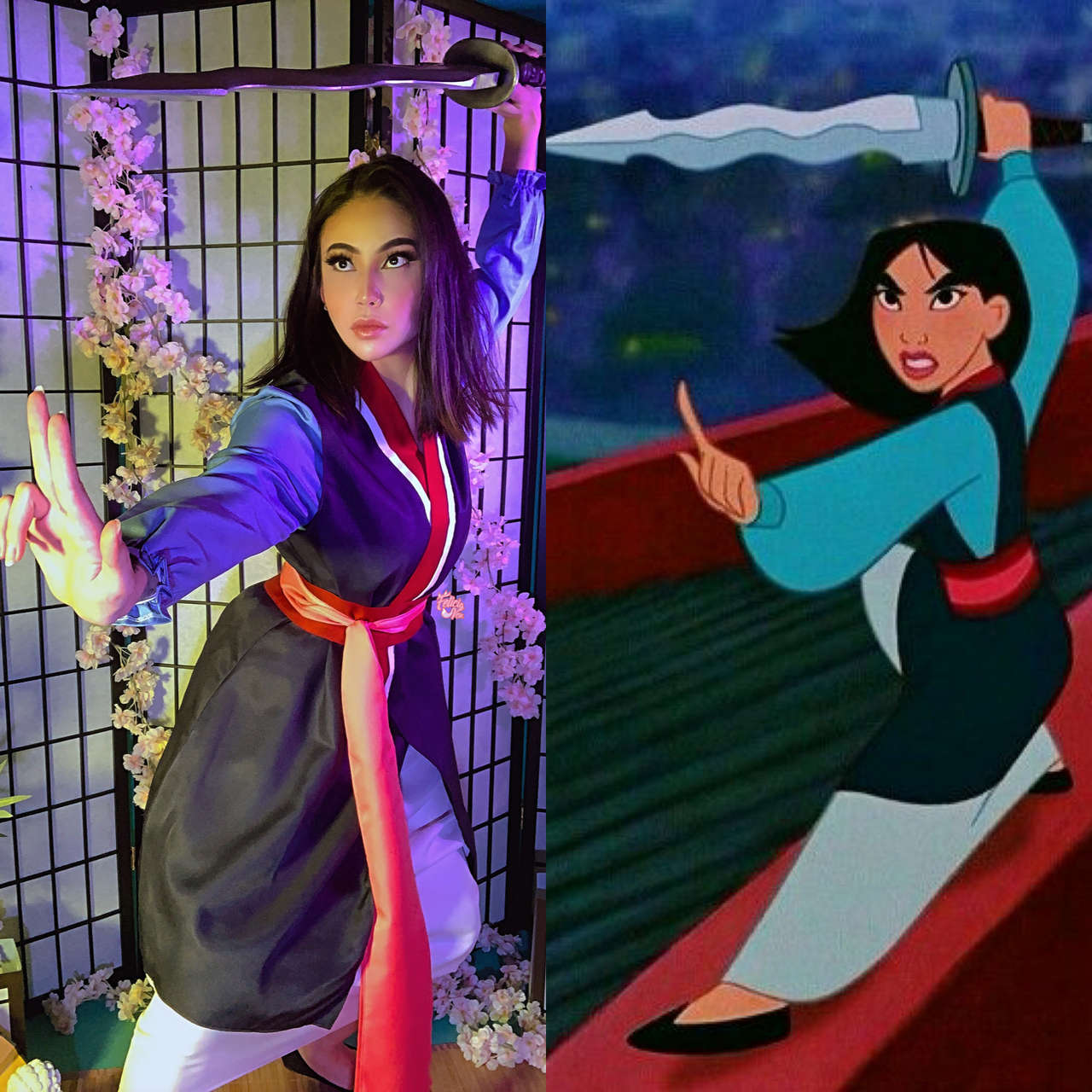 Mulan Side By Side Cosplay By Felicia Vo