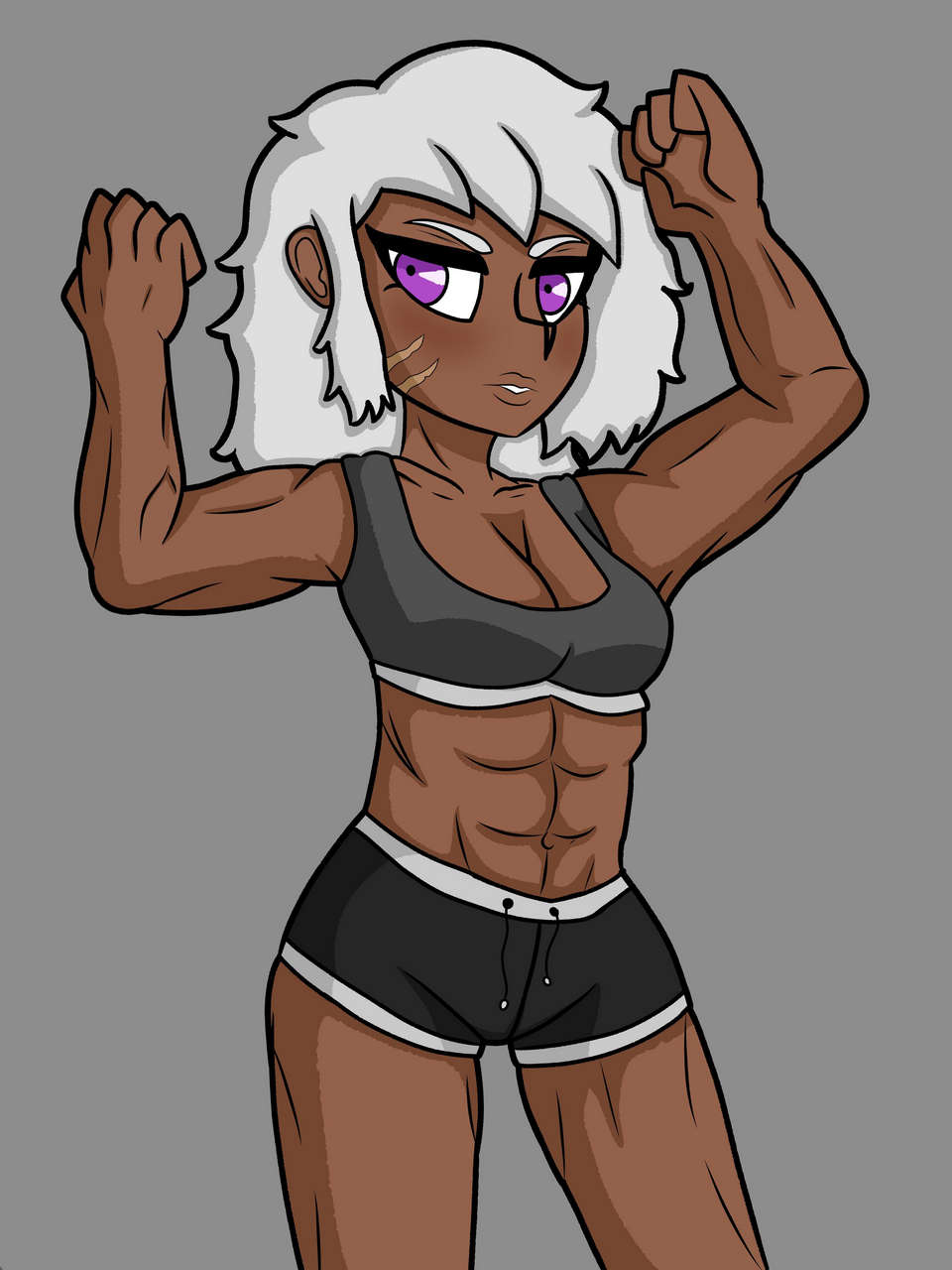 Another Muscle Girl But This Time She Flexin By M