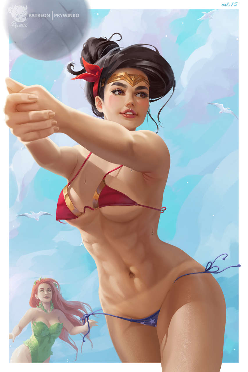 Beach Queen Wonder Woman By Prywink