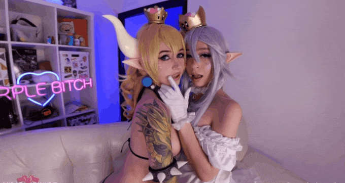 Bowsette And Boosette From Mario By Purple Bitch And Hheads Shhot