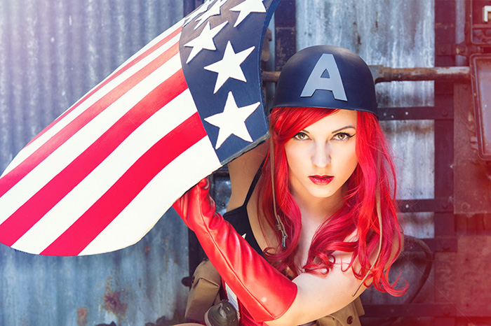 Captain America By Candy Valentin
