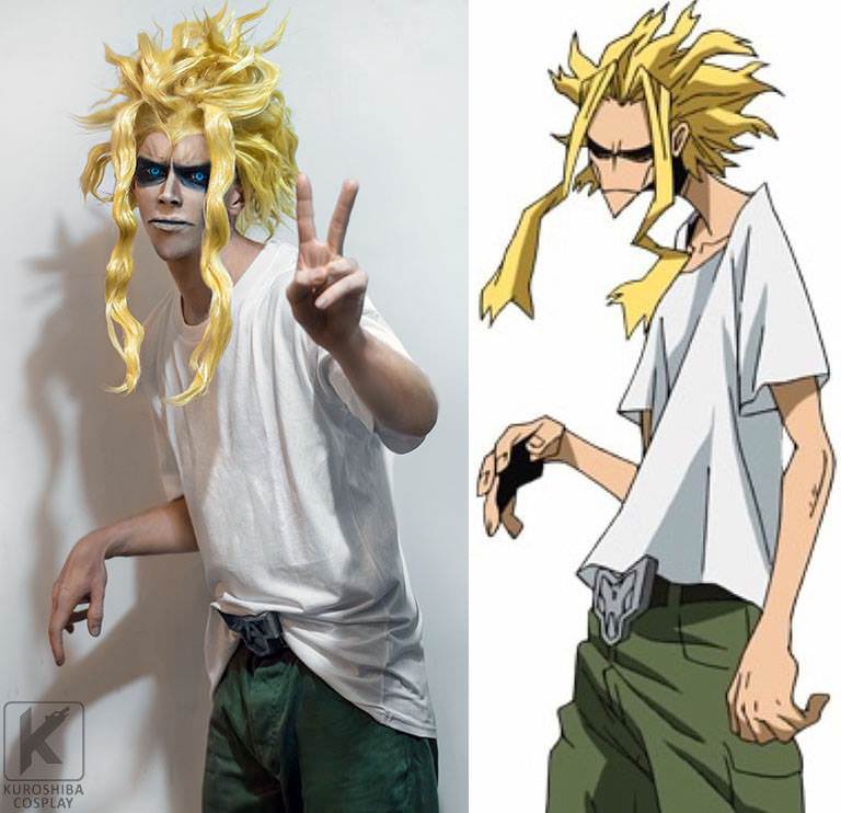 Cosplay It Takes 3 Cans Of Hair Spray To Bring All Might Into The 3d Real