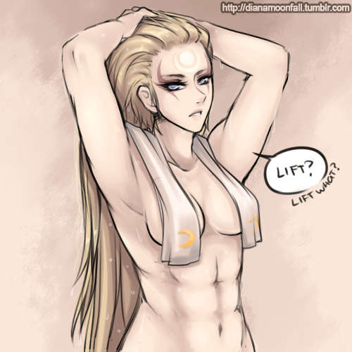 Diana After Workout By Dianamoonfall League Of Legend