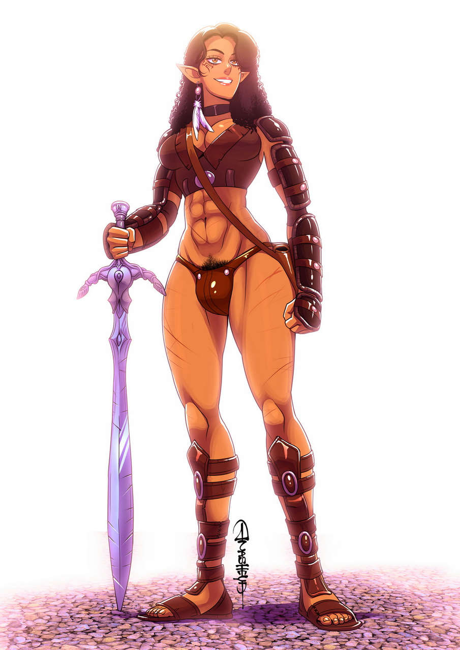 Faelana The Elf Warrior By Anashey