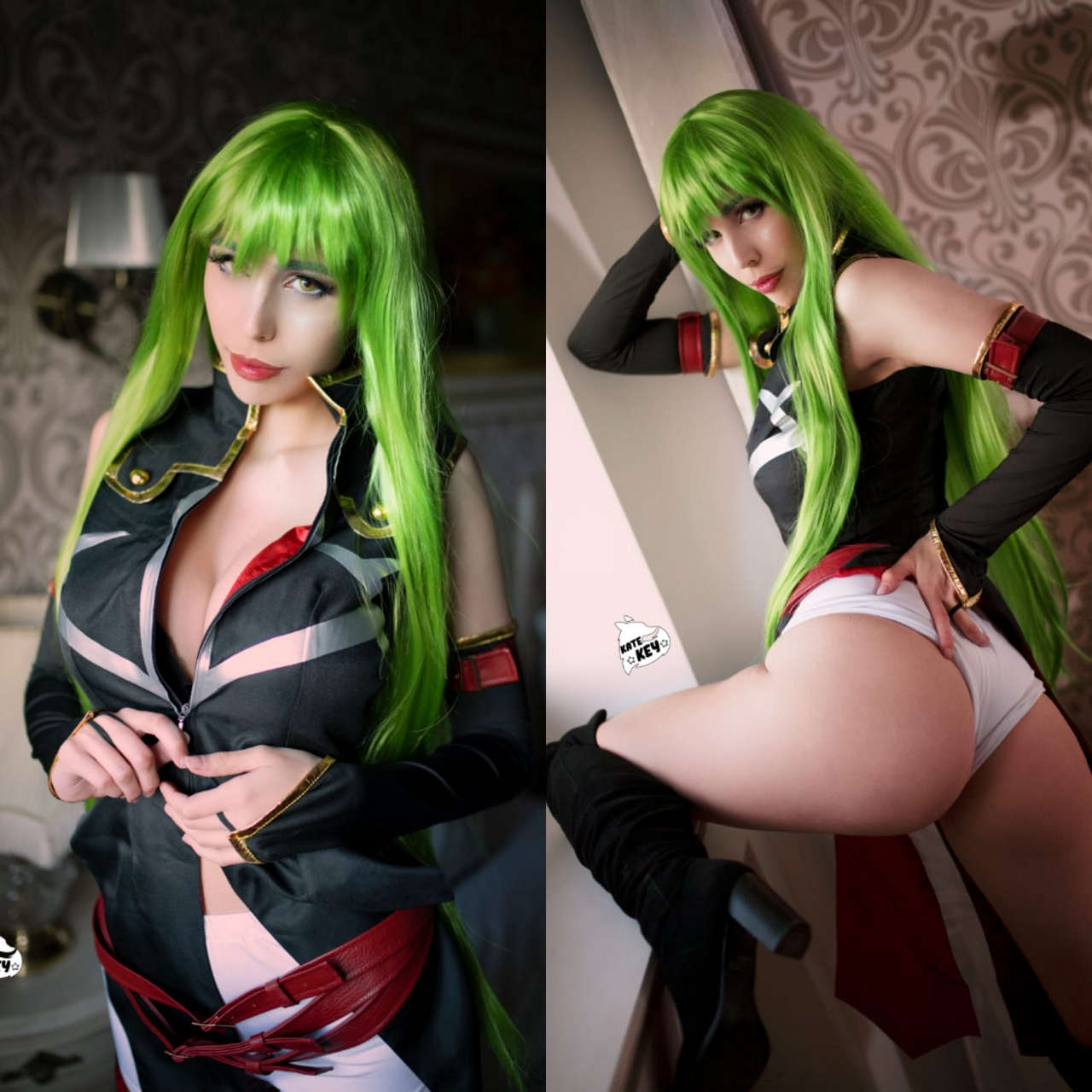 Front And Back Cc Cosplay From Code Geass By Kate Key Sel