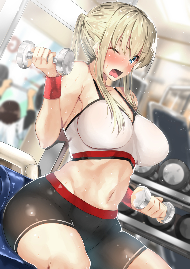 Graf Working Hard To Improve Her Strength At The Gy