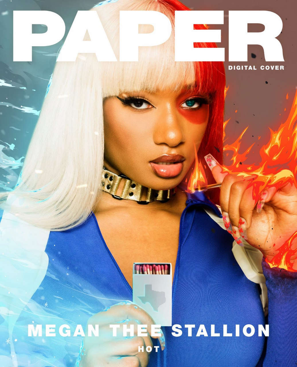 Megan Thee Stallion Cosplays As Todoroki From Boku No Hero Academia For Her Paper Magazine Cove