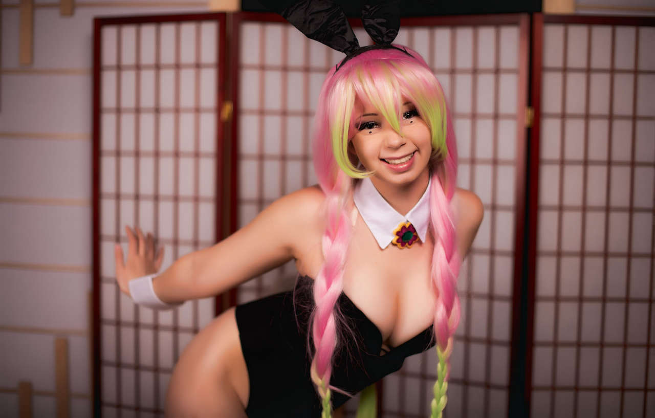 Mitsuri Kanroji Bunny Girl Cosplay By Lollipopheid
