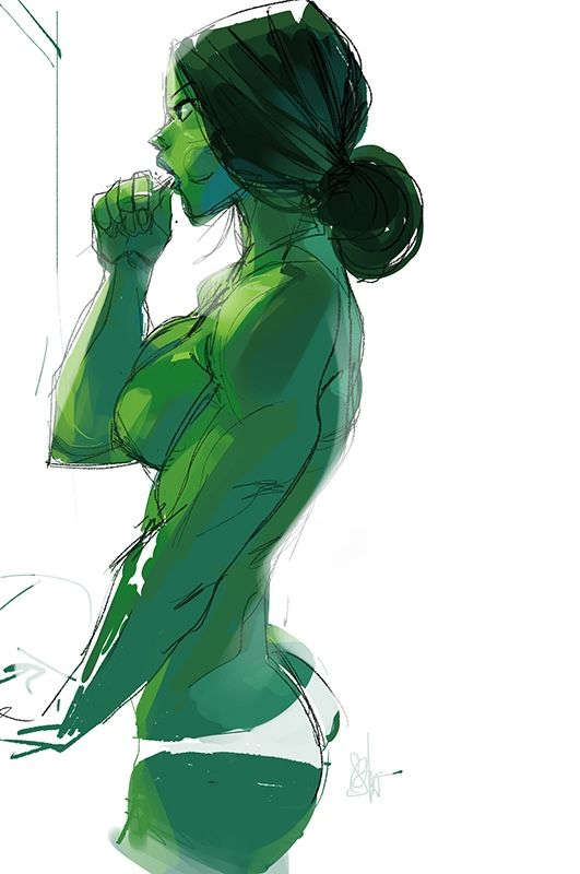 Morning She Hulk By Otto Schmid