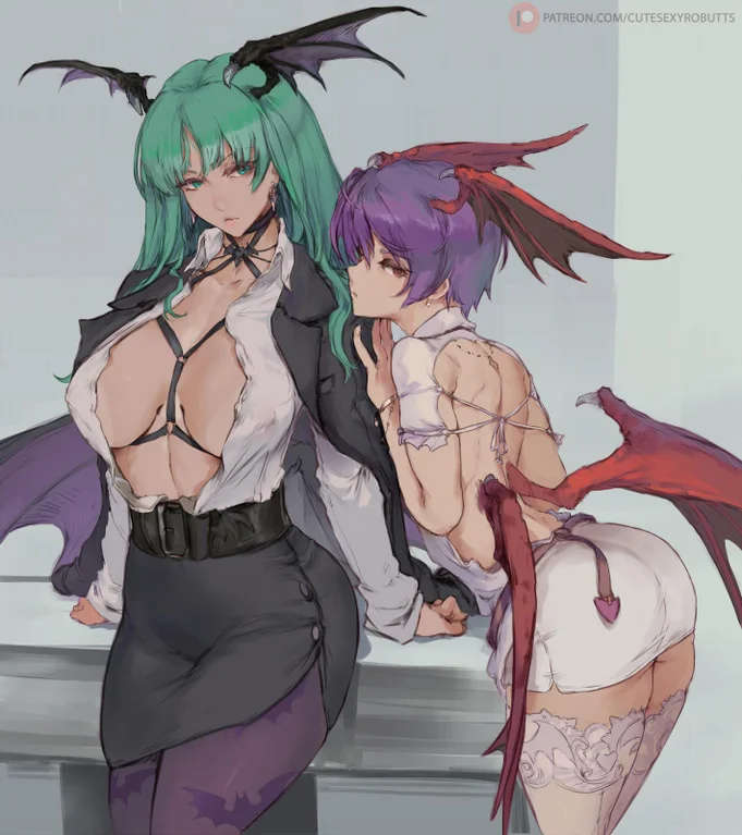 Morrigan And Lilith Cutesexyrobutt