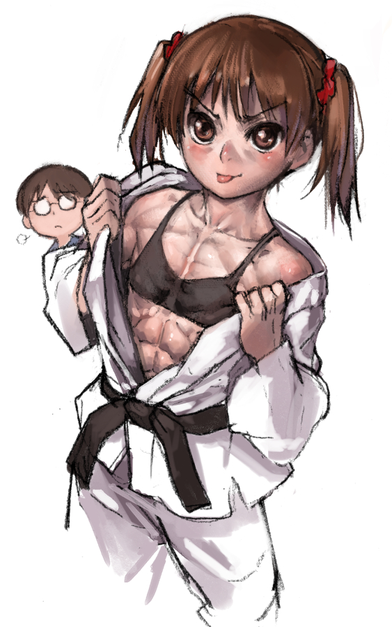 Muscular Loli Showing Off What Shes Go