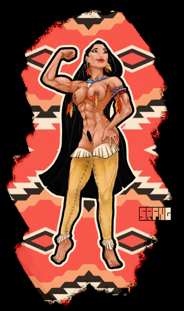 Muscular Pocahontas Showing Off Srpn
