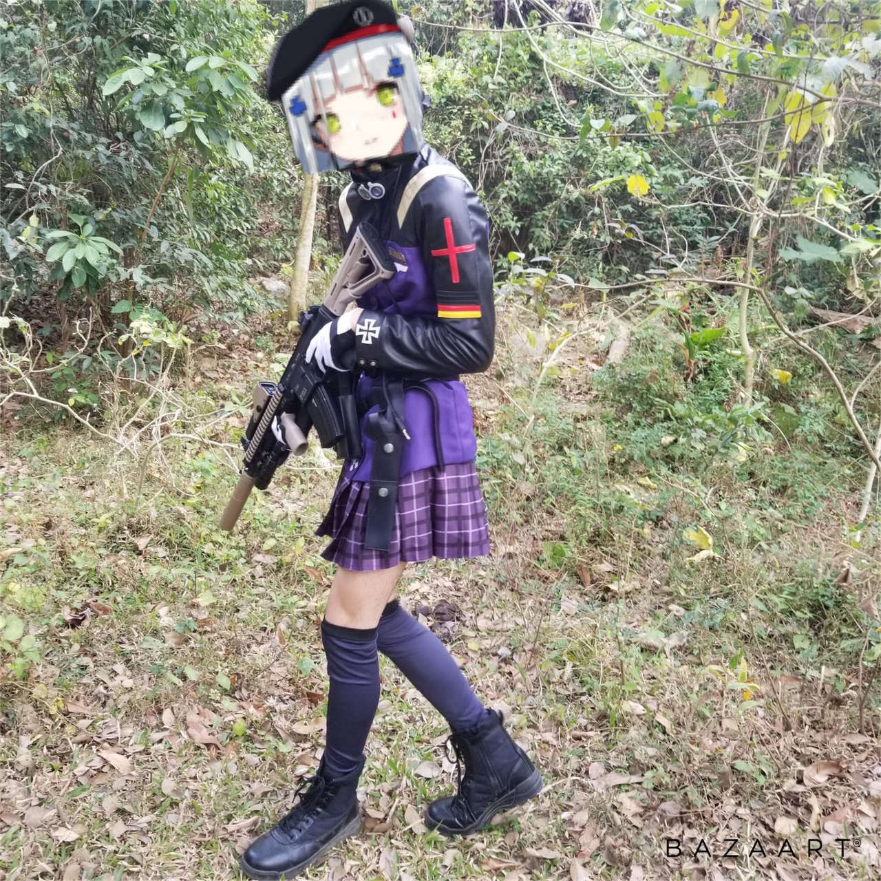 Our Friend Cosplaying In A Airsoft Gam