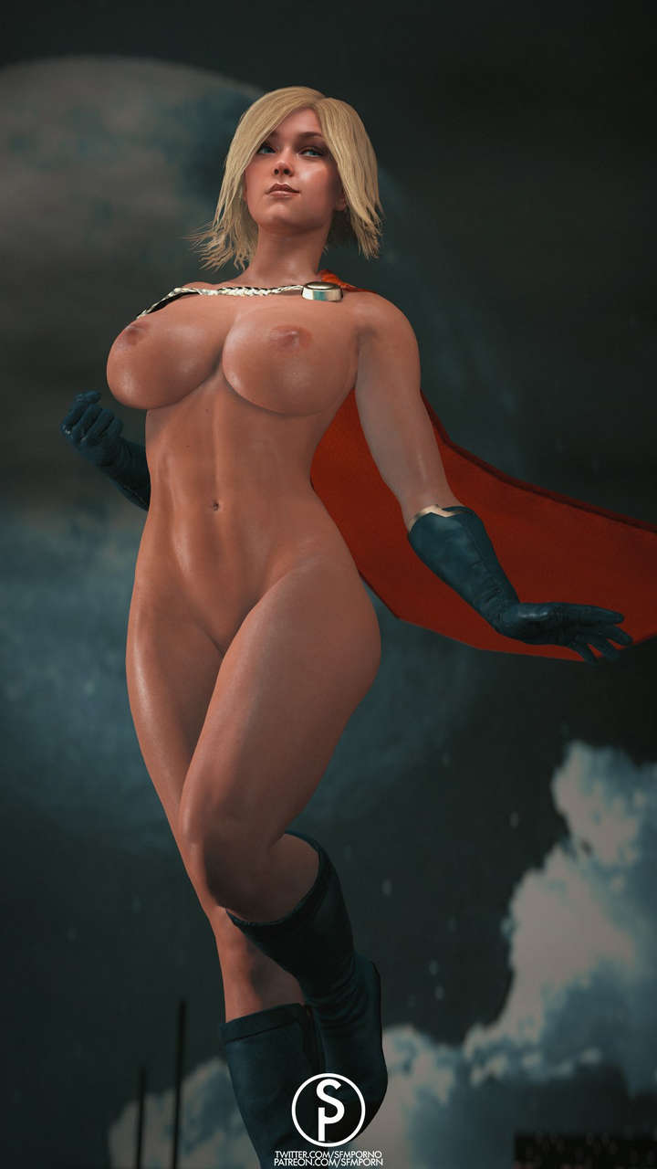 Power Girl In Flight Sfmporn Injustice 2 Dc Comic