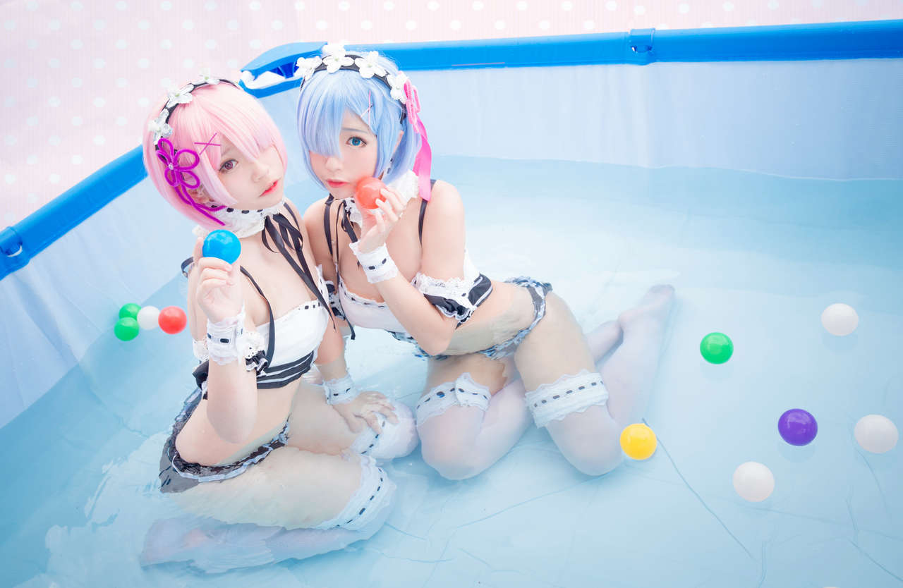 Rem And Ram Cosplay By Yui And Kitty