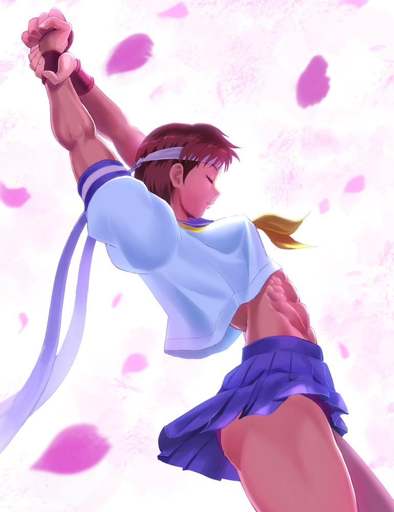 Sakura Stretching Street Fighter Shoupyu
