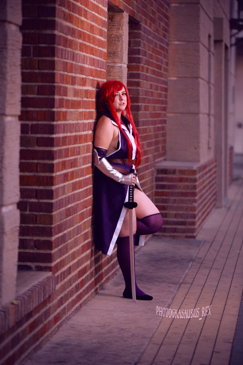 Self Cosplay Erza Scarlet From Fairy Tai