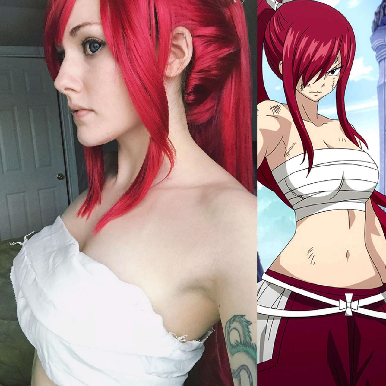 Self Erza Scarlet Cosplay Test From Fairy Tail Clear Heart Outfi