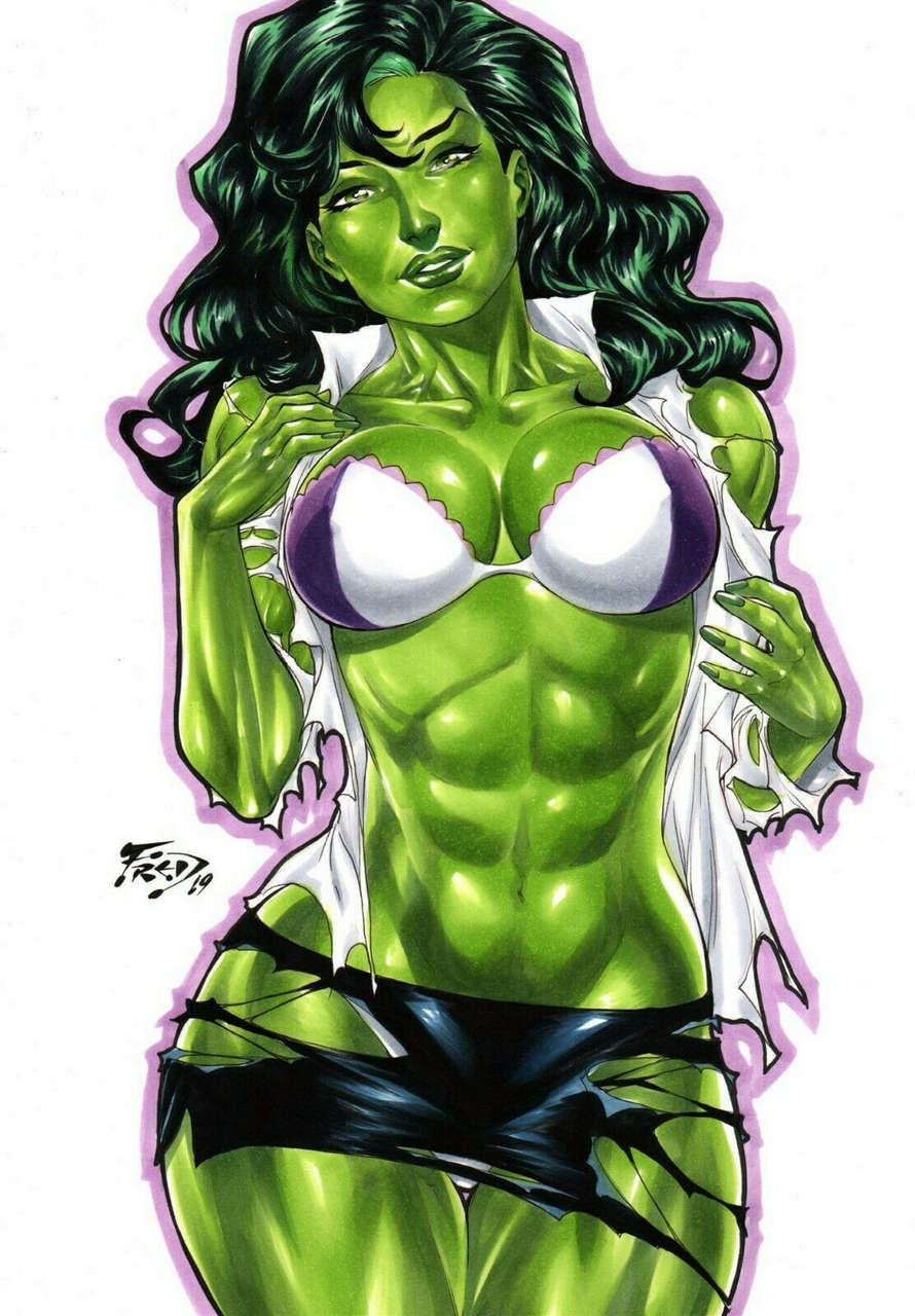 She Hulk Shows Off Her Indestructible Bra Fred Bene