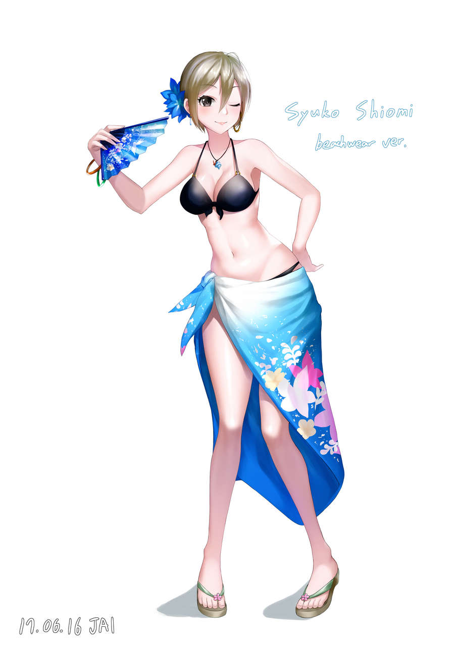 Shiomi Shuuko In Beachwear Idolmaste