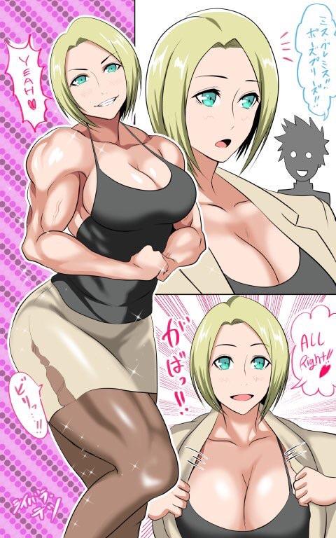 Showing Her Muscles Off Shiibara Tets