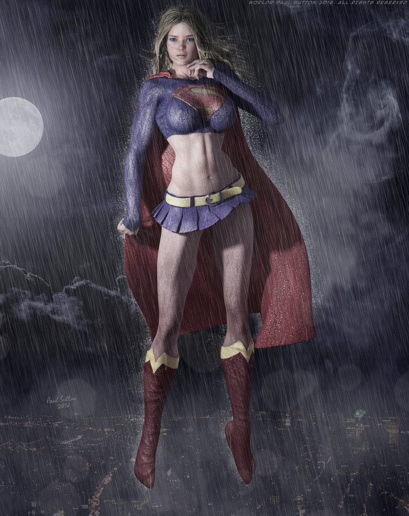 Super Girl In The Rain By Devilishlycreativ