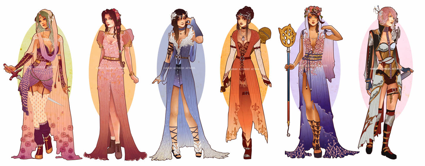 Art Nouveau Redesigns Final Fantasy Girl