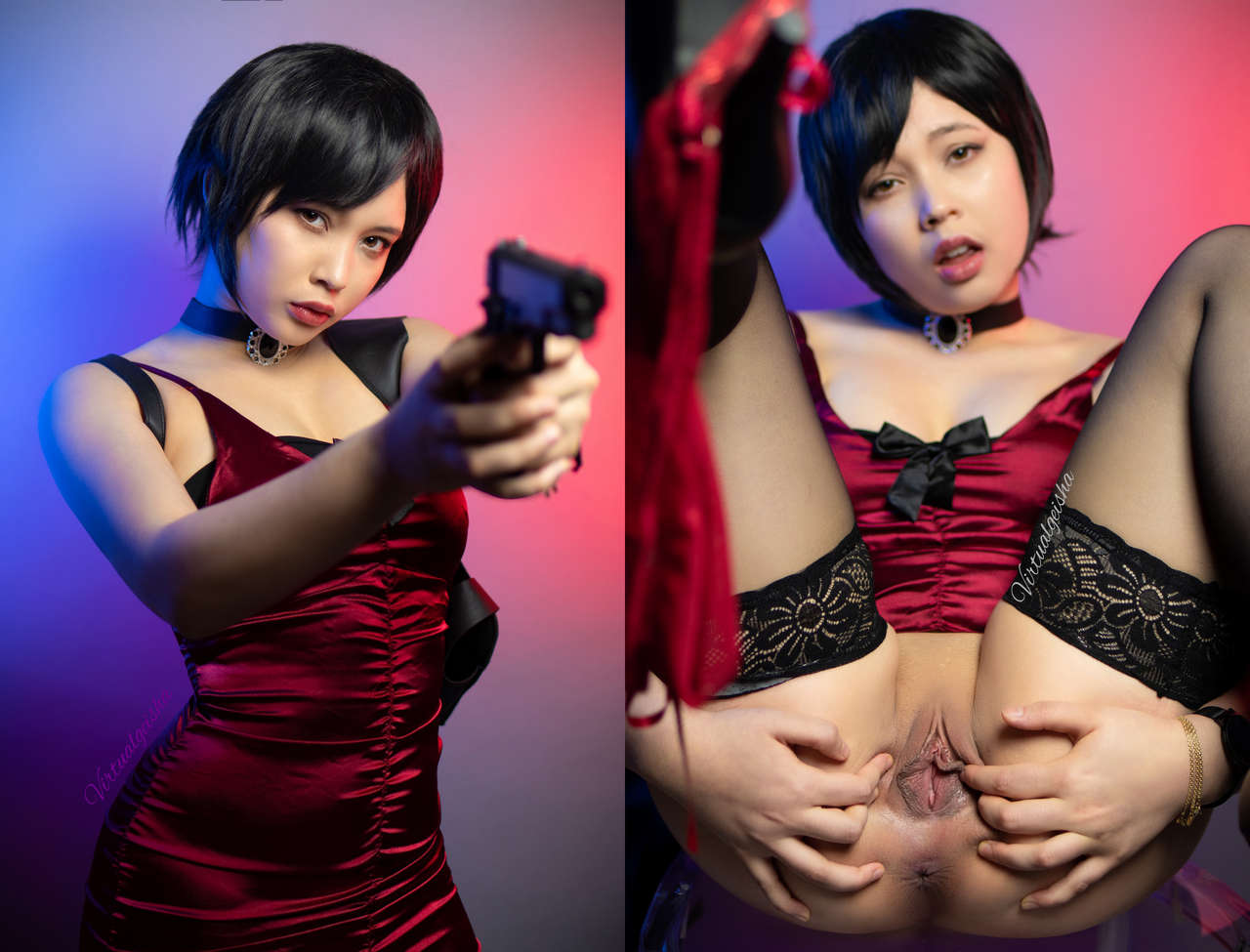 Ada Wong From Resident Evil In Two Different Modes By Virtual Geisha Nud