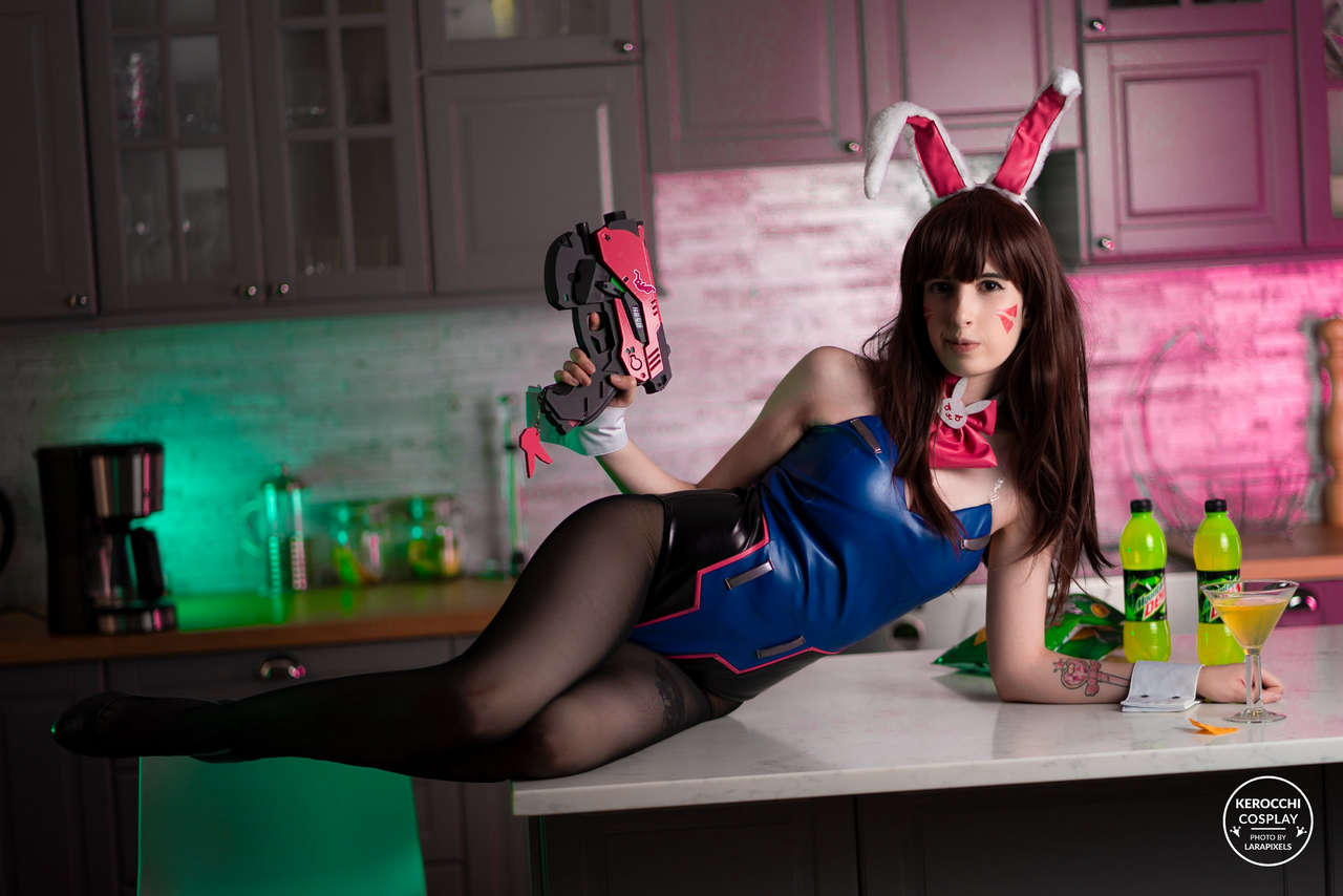 Bunnygirl Dva Is Gonna Have To Shoot You Down Overwatch By Kerocch
