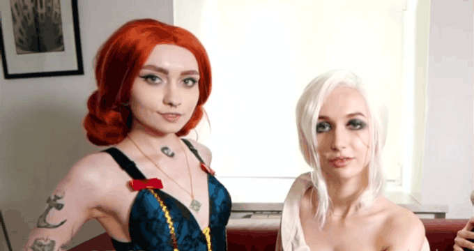 Ciri Triss And Yennefer From The Witcher By Purple Bitch Sia Siberia And Zireal Rem