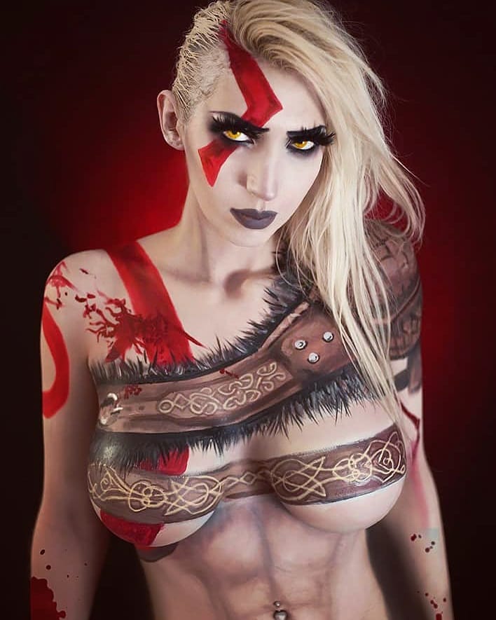 Female Kratos God Of War By Intraventu