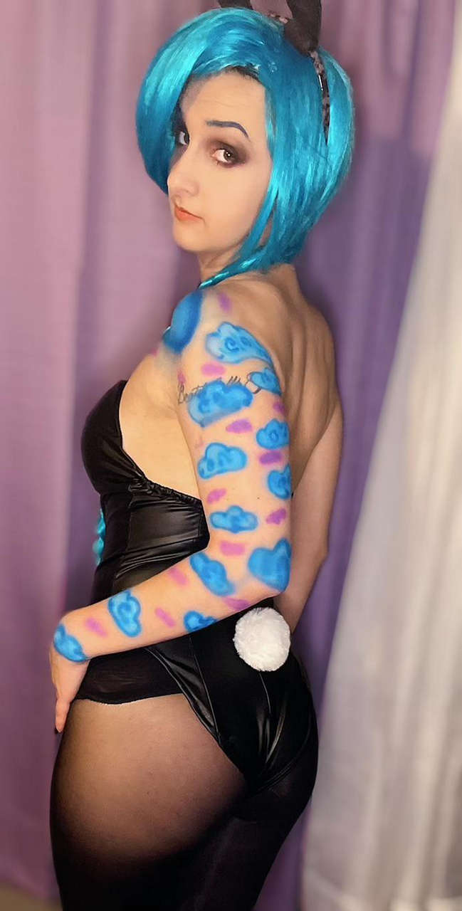 Jinx From League Of Legends Bunny Suit By Druidicstar