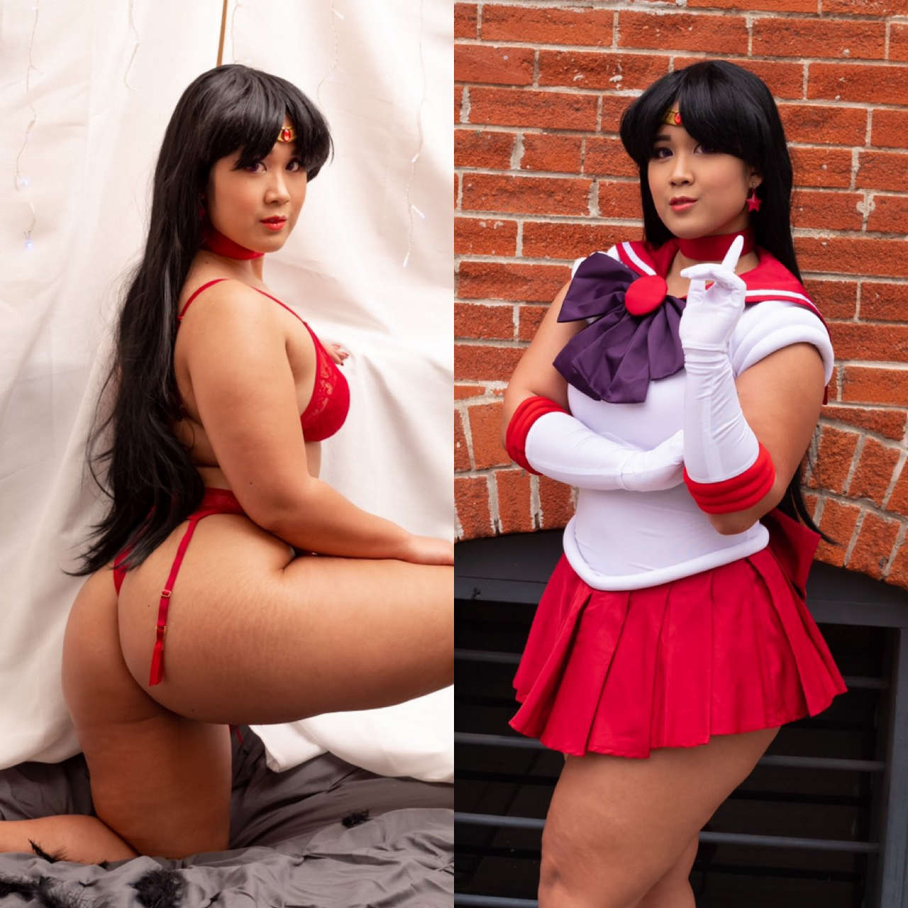 On Off Sailor Mars From Sailor Moon Cosplay By Mishama