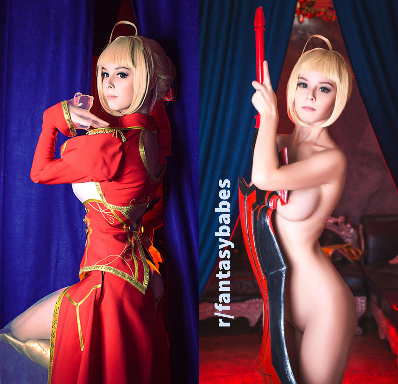 Saber Nero On Off Fate Extra By Helly Valentin