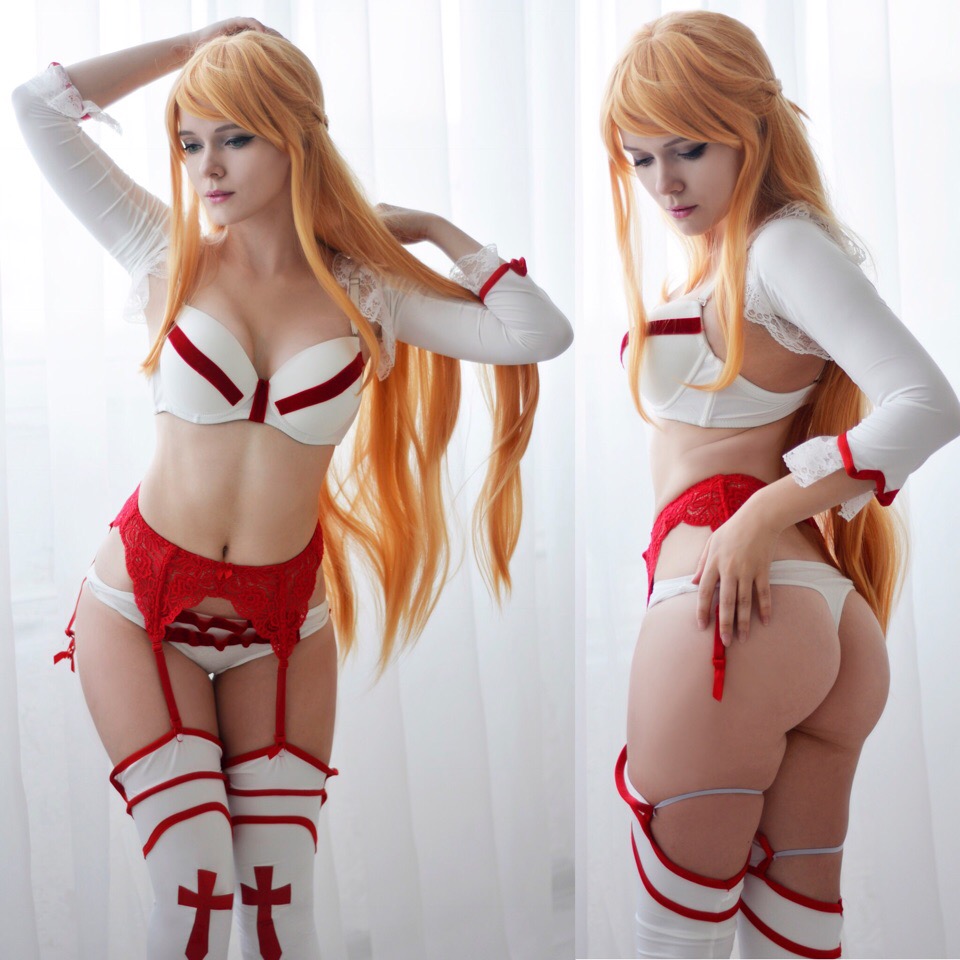 Self Asuna Chosen This Lingerie For Her Wedding Night Do You Like It By Evenink Cospla