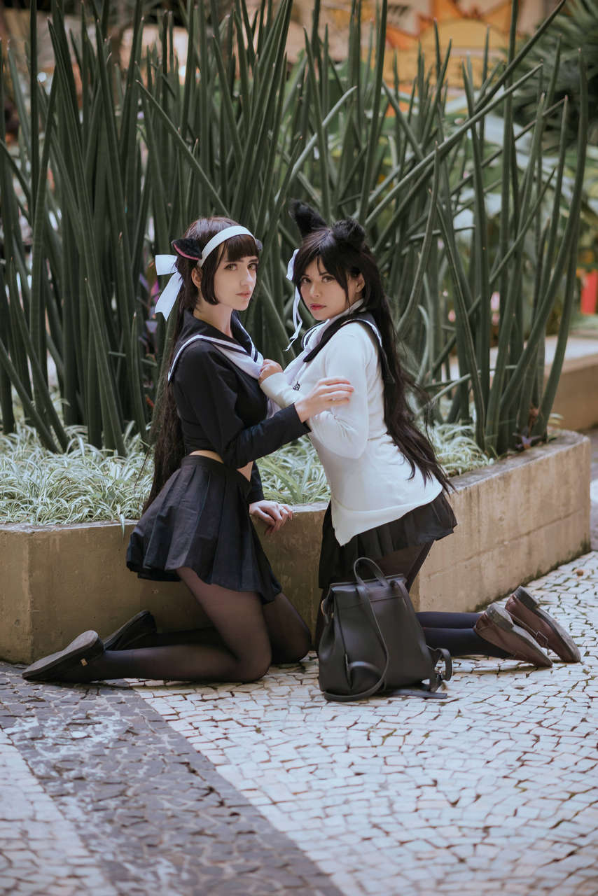Self Atago School Daydream And Takao Academy Romantica Cosplays By Nooneenonicos And Devika Cch
