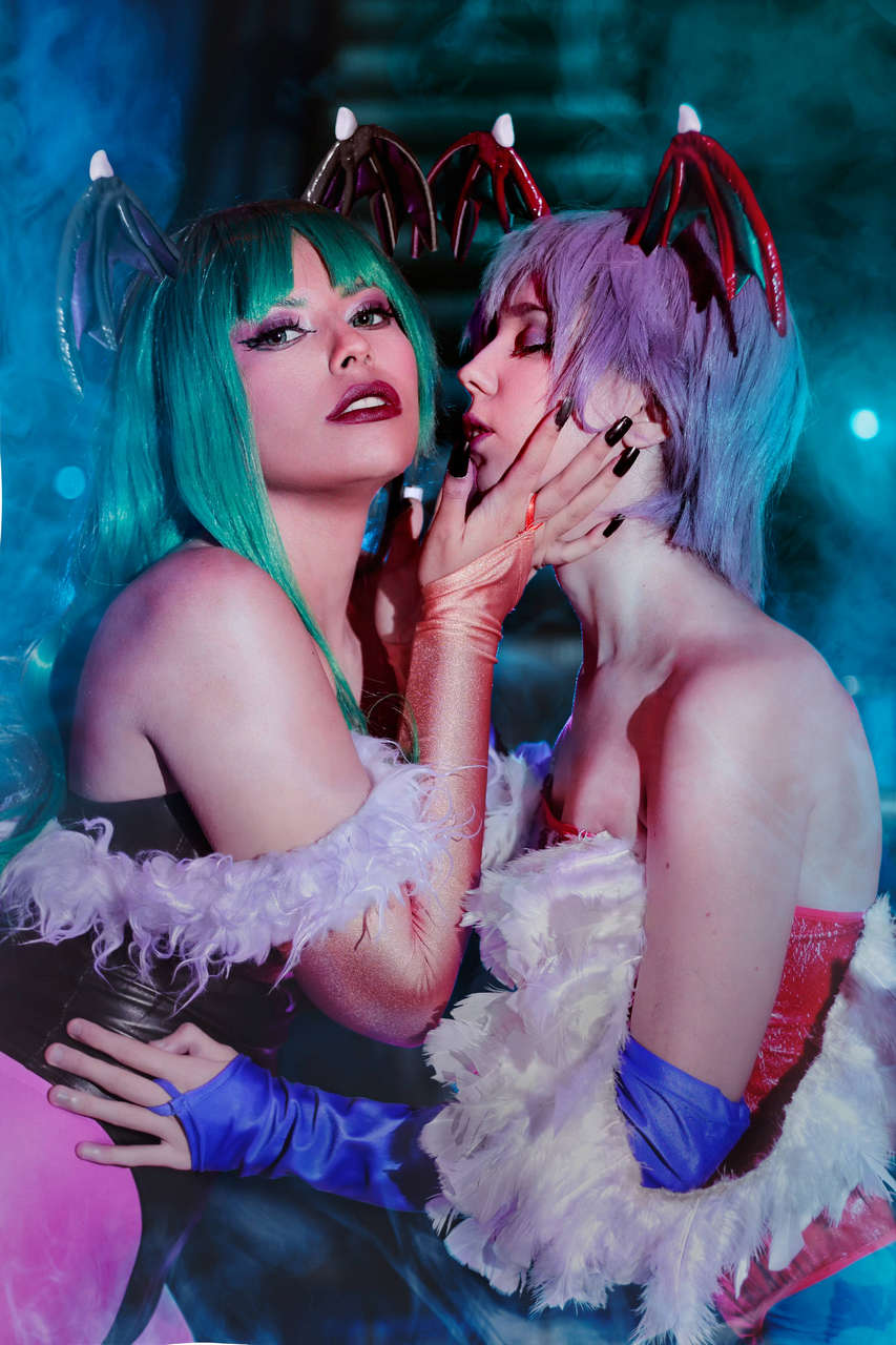 Self Morrigan And Lilith At A Local Con Last Year By Nooneenonicos And Harucherr