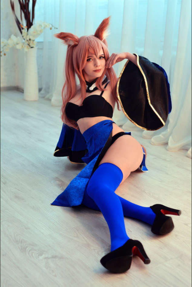 Self Tamamo No Mae Lets Leave Only Skirt This Time By Evenink Cospla