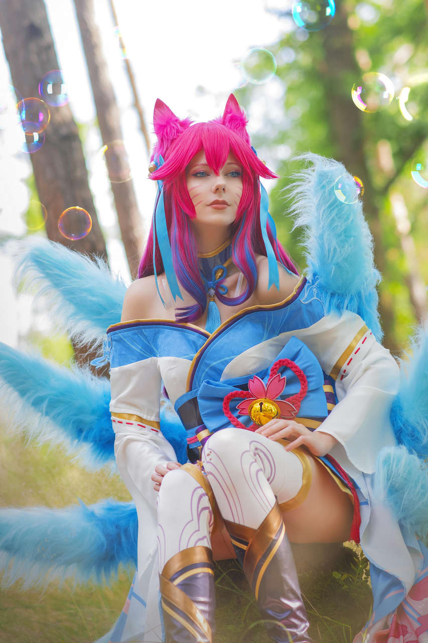 Spirit Blossom Ahri From League Of Legends By Sanny Cospla