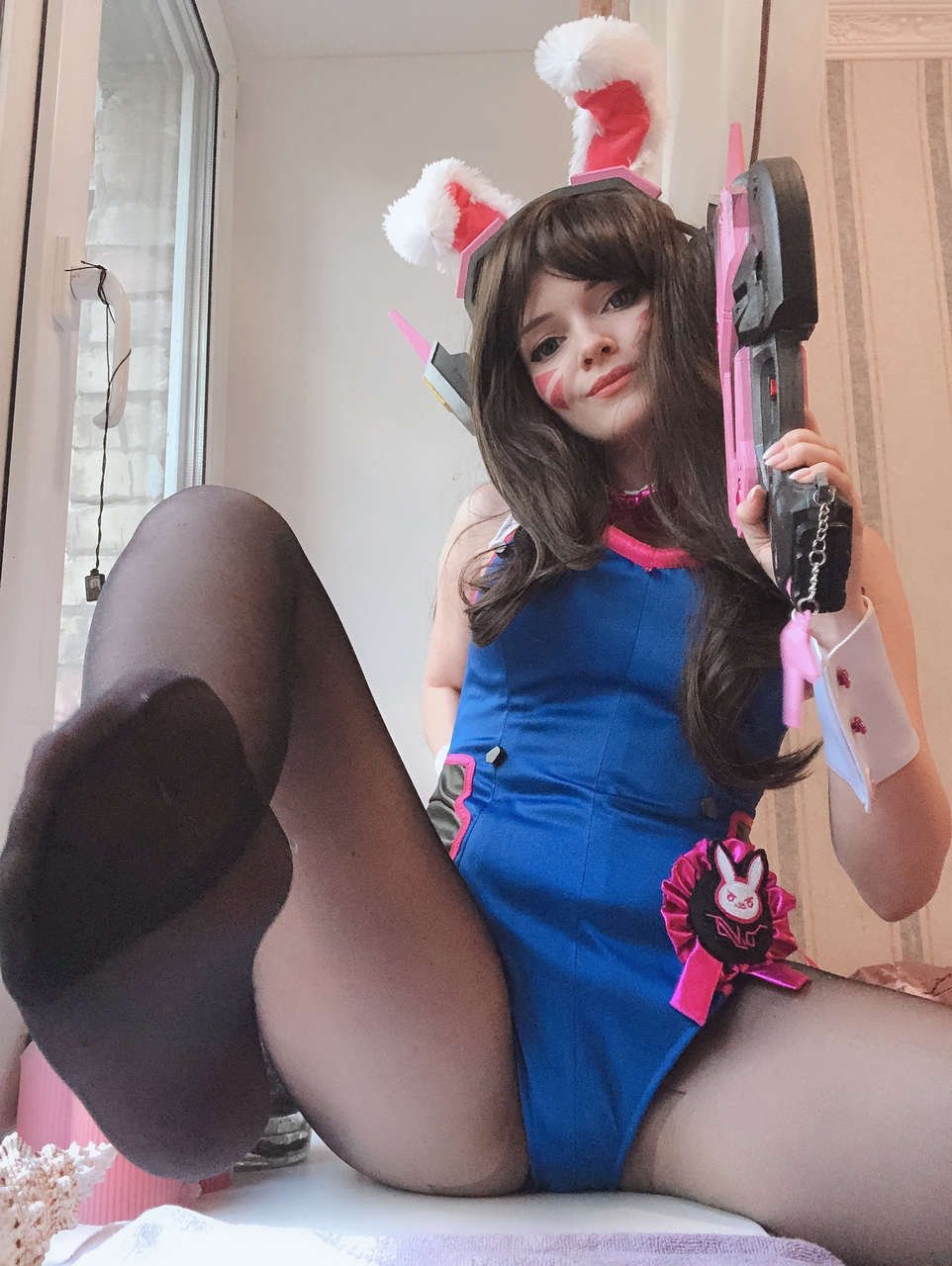 Will You Play With This Naughty Bunbun She Wants To Play With You D Va By Evenink Cospla