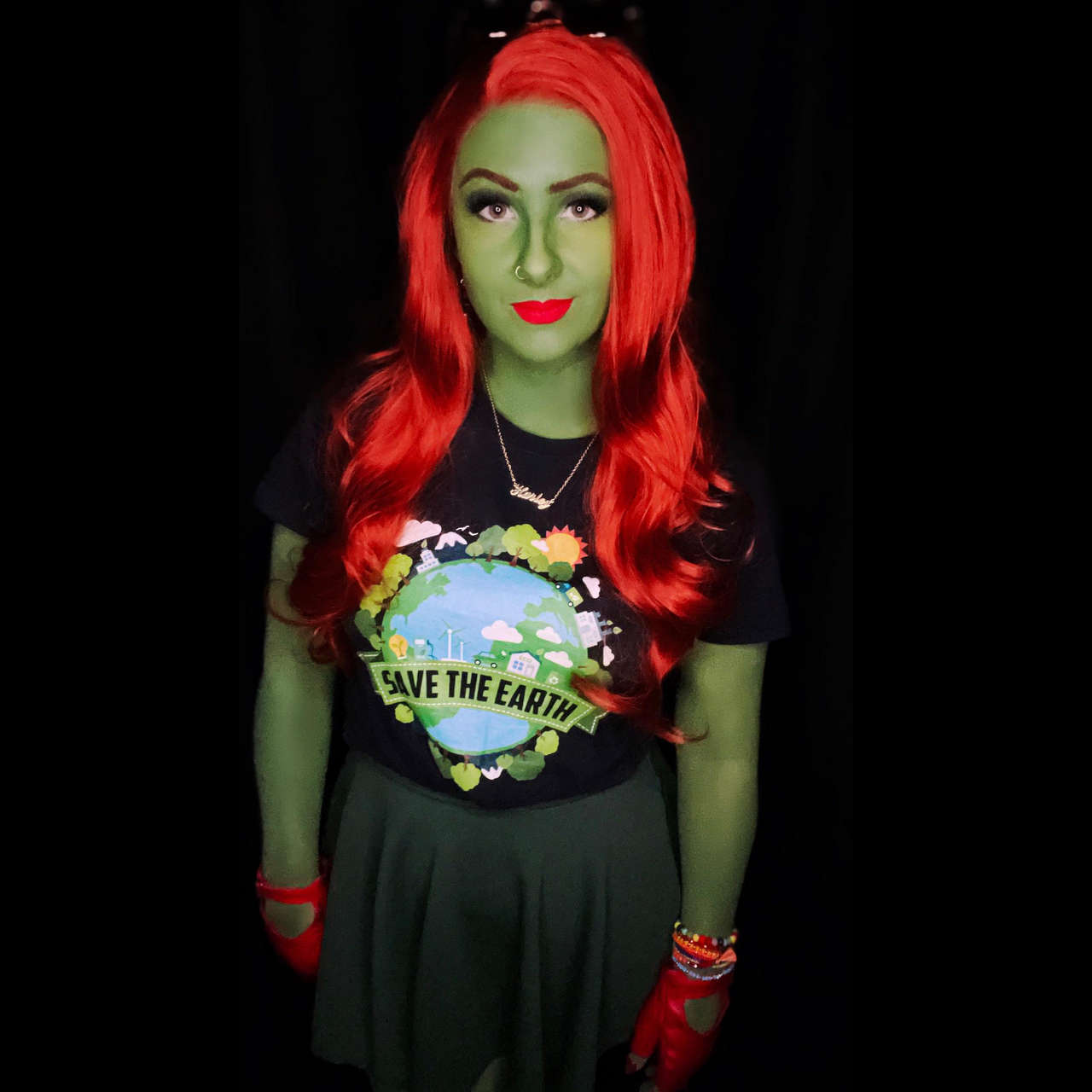 Created An Original Poison Ivy This Week The Body Paint Process Was Weirdly Relaxin
