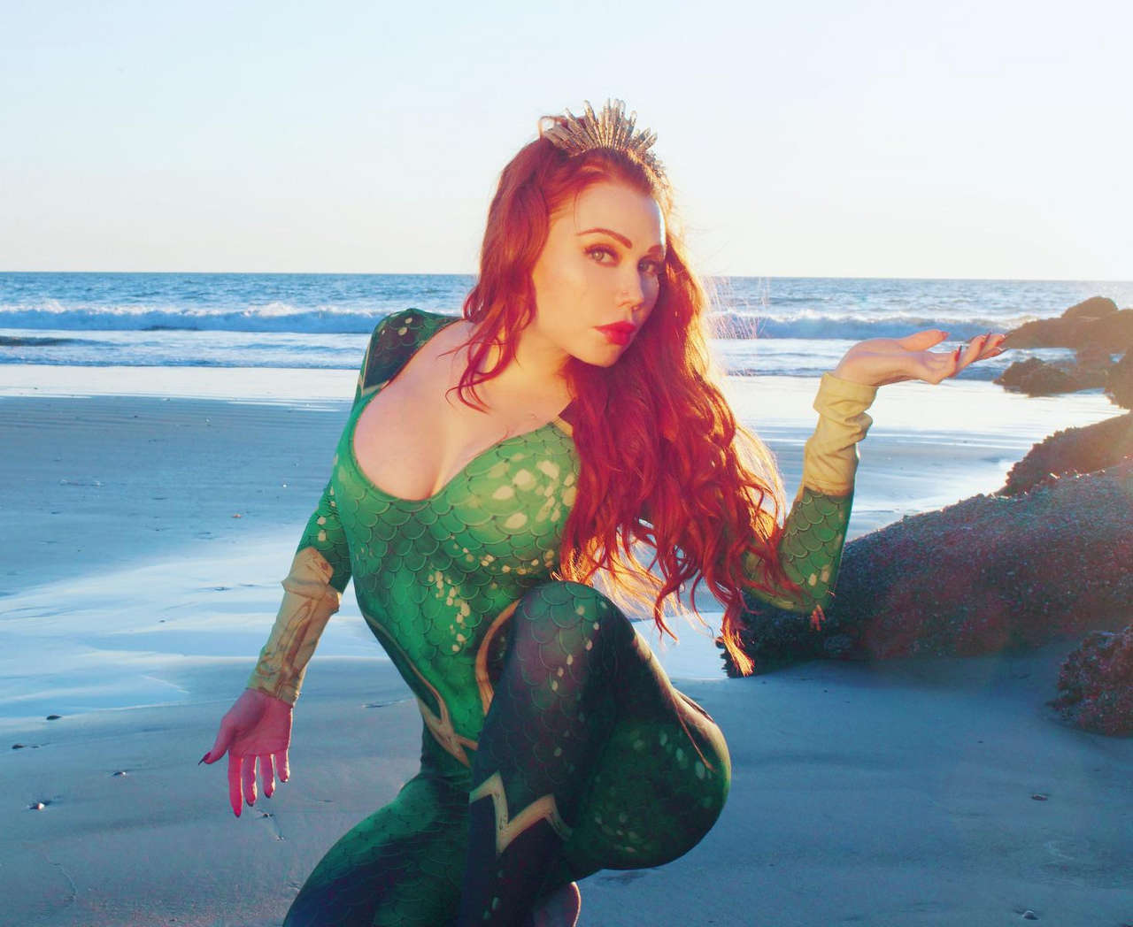 Mera Can You Guess What This Hand Painted Cosplay Was Made To Match Hint I Like Old Schoo