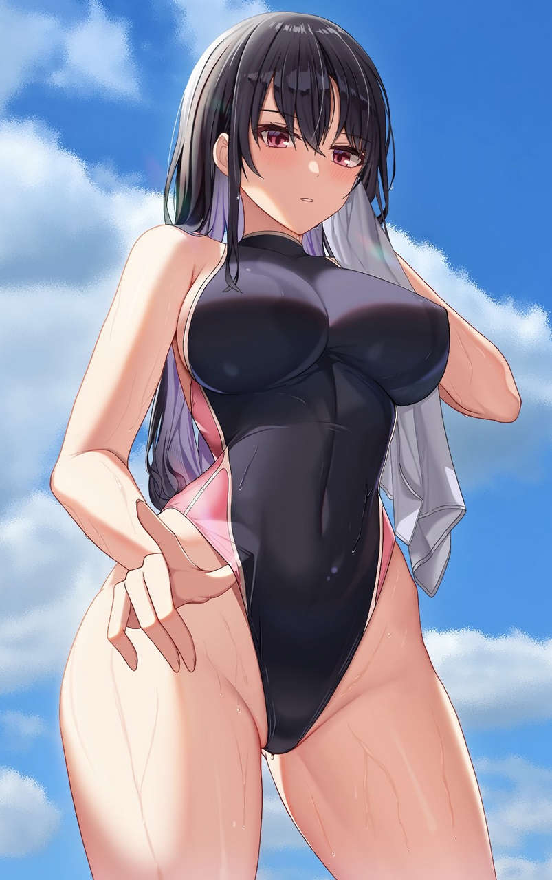 Black Swimsuit Thighdeology