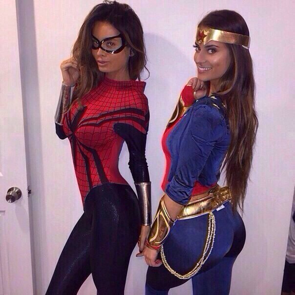 Spider Girl And Wonder Woma