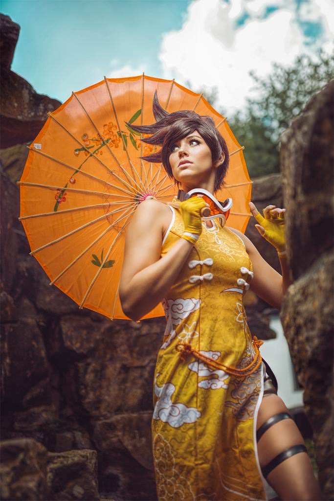 Tracer Chinese Dress Overwatch By Nica Cospla