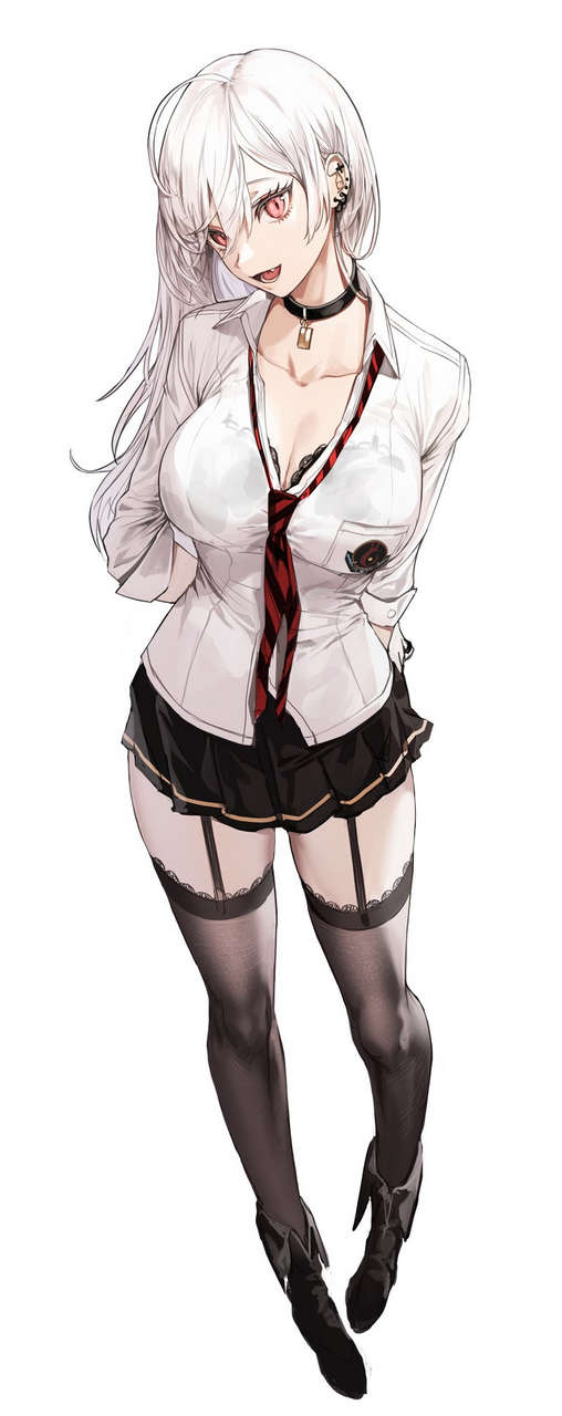White Haired Beauty Thighdeolog