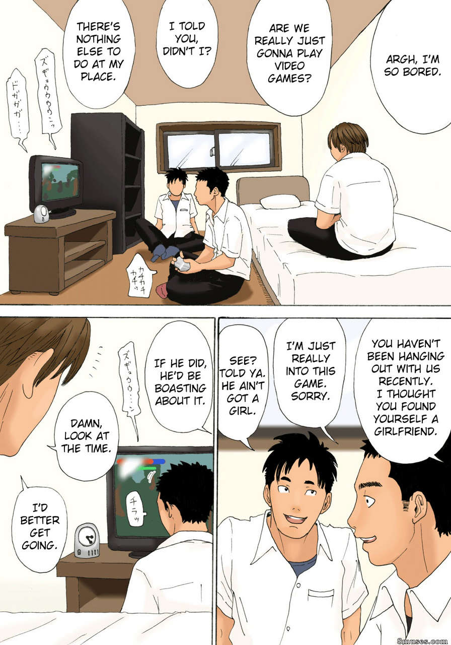 Hentai And Manga English Kiyokawa Zaidan Even Being Seen By Her Sons Friends Wont Stop Moms Hips